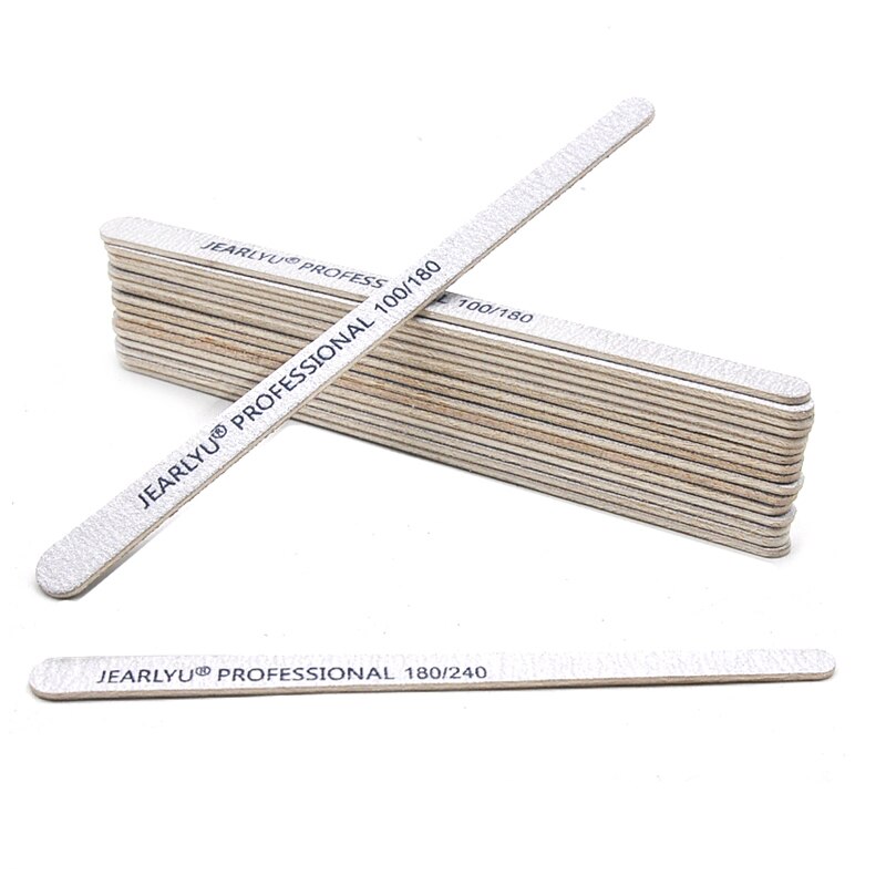 10/50 Pcs Nail Buffer Wooden Files Professional Completa Limas Ongle Wood 180/240 Manicure Files Emery Board Polish Tools