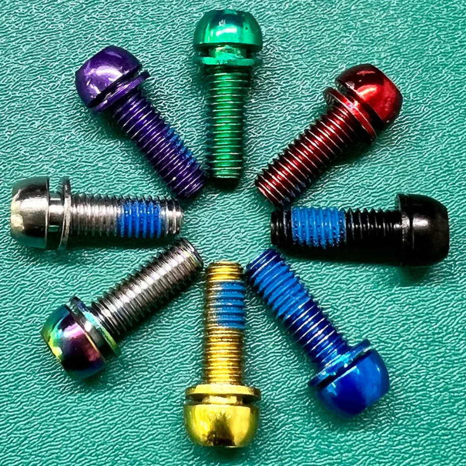 M6x18 Bicycle Colored Stem Bolts Mountain/Road Bike Hexagon Head Seatpost Clamping Brake Fixing Accessories Kit NFOX New Upgrade
