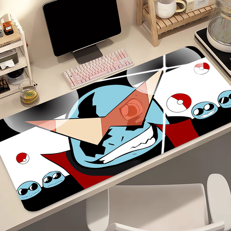 Natural Mouse Pad Pokemon Squirtle Anime Gaming Accessories XXL Carpet Gamer PC Computer Keyboard Pad Desk Mat Mausepad