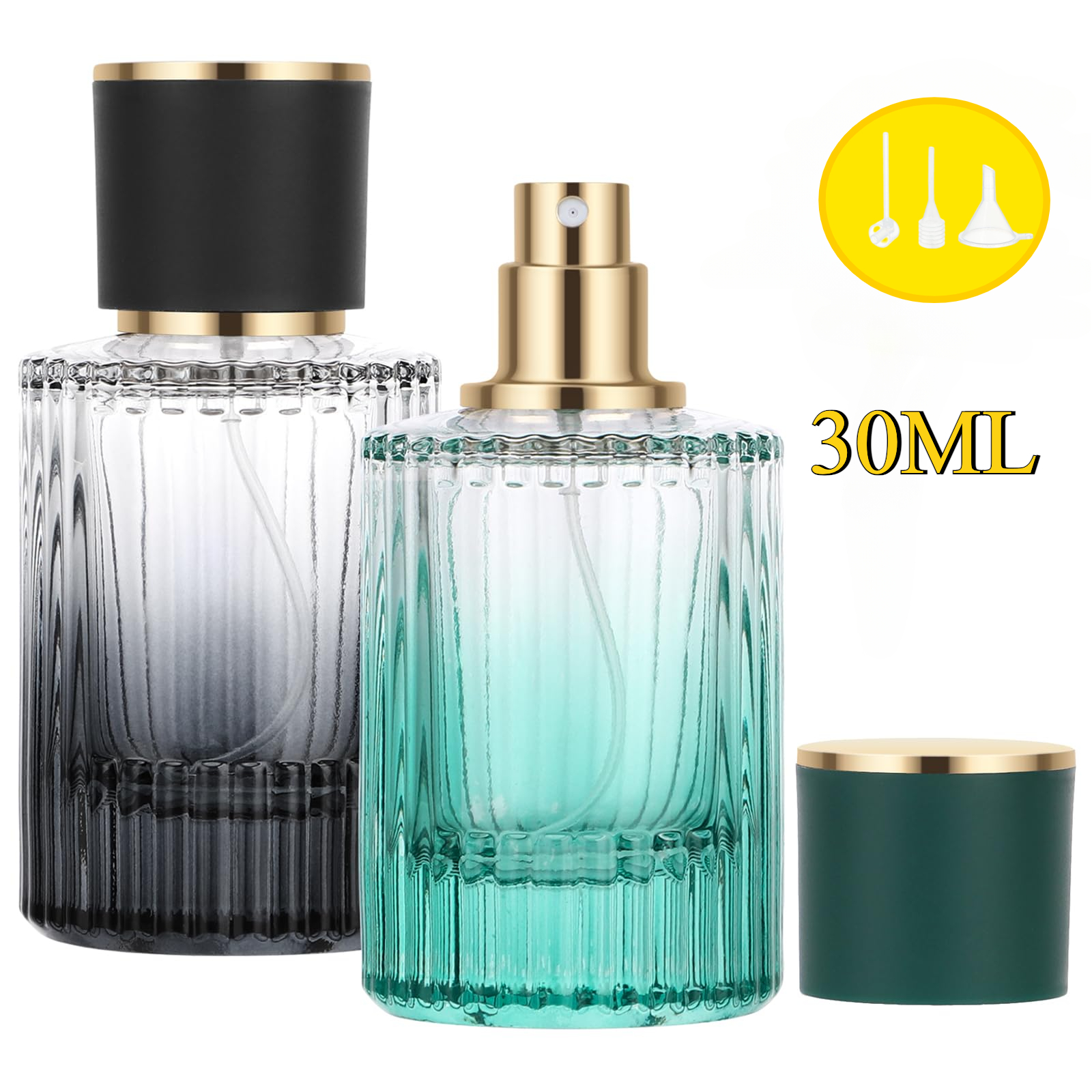 2pcs 20ml Card Spray Bottle Shape Perfume Refillable Empty Flat Type Fine Mist Atomizer