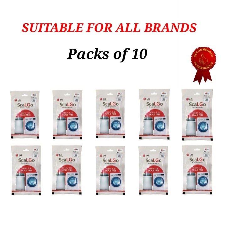 1 KG Washing Machine Discaling LG, Samsung, IFB Brand Powder For Top Load And Front Load, Pack of 10 (10x100g)