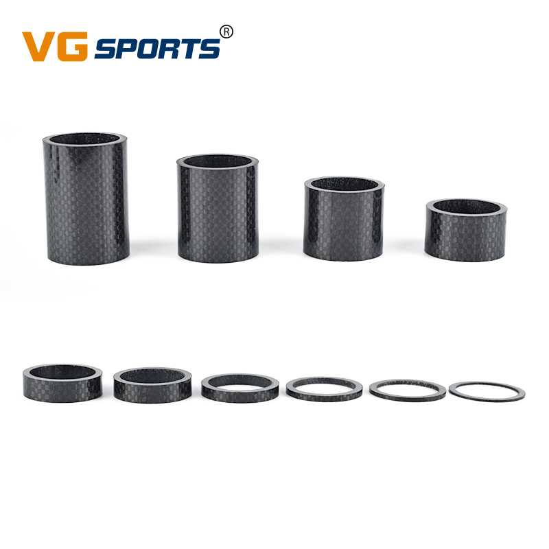 1pc Carbon Fiber Washer Bicycle Stem Spacer Kit To Fix The Bicycle MTB Accessories 1mm 3mm 5mm 8mm 10mm 15mm 20mm 30mm 40mm 50mm