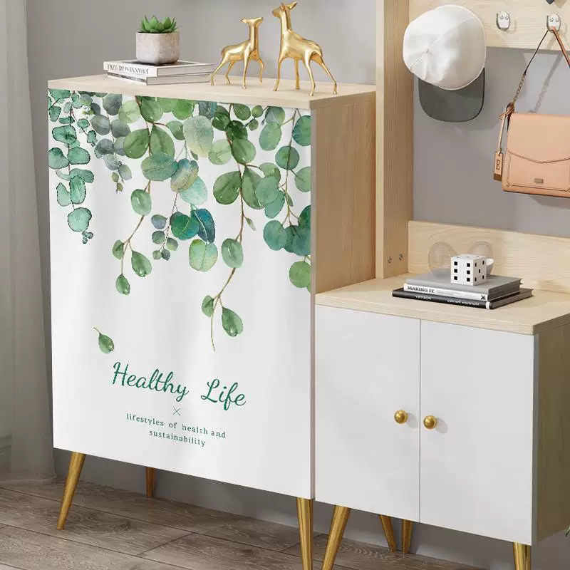 VIKAMA Modern Cabinet Shade Curtain Shoe Cabinet Wardrobe Decoration Shade Dust Curtain Kitchen Velac Curtain