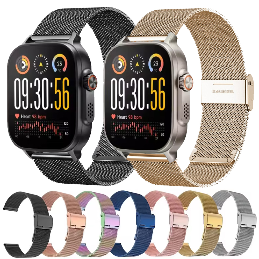 22mm Metal Milanese Watchband For Watch 5/ S2 S S Pro Stainless Steel Replacement Strap For 2 2 Pro/3 3 Pro
