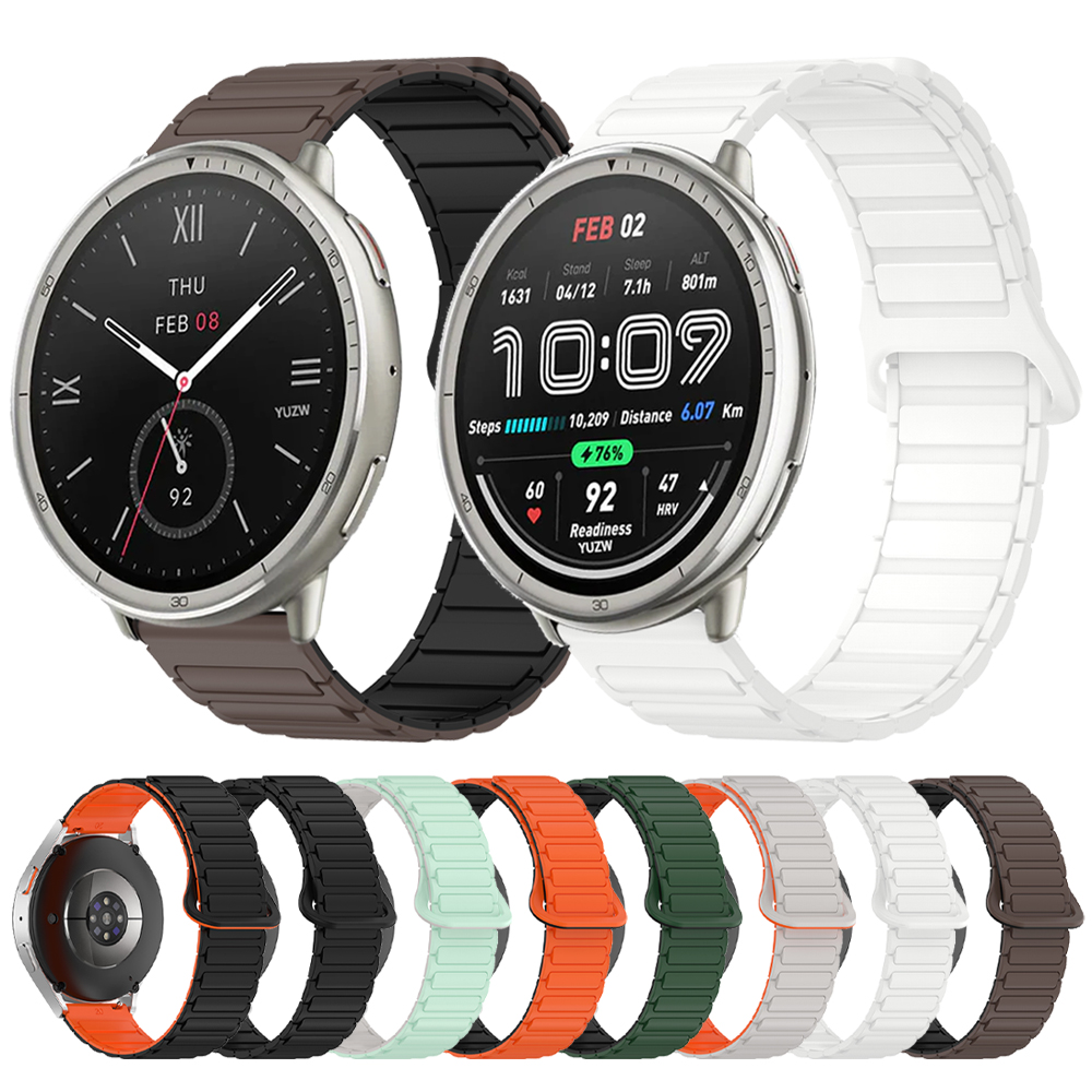 20mm strap For Amazfit GTS 4/3/2e/Mini/stratos 3/2 Metal Magnetic loop 22mm watch Bracelet Amazfit Gtr 4/3/pro/2e/bip-u-s-lite