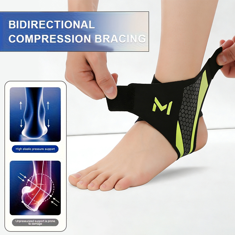 1pcs Professional Ankle Support Brace for Sports Breathable Compression Stabilization Injury Prevention Reduced Risk of Sprains
