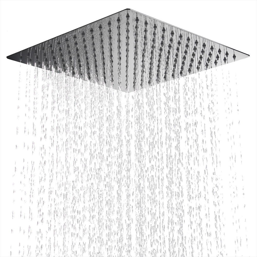 10 Inch Rainfall Shower Heads Stainless Steel Square Shower head Ultra Thin Waterfall Shower Head Pressurized Shower Head