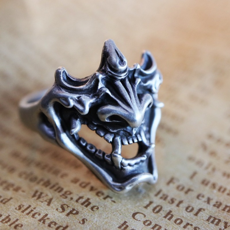 Japanese and Korean Fashion Versatile Retro Dragon High Quality Ring Personality Domineering Single Opening Adjustable for Men
