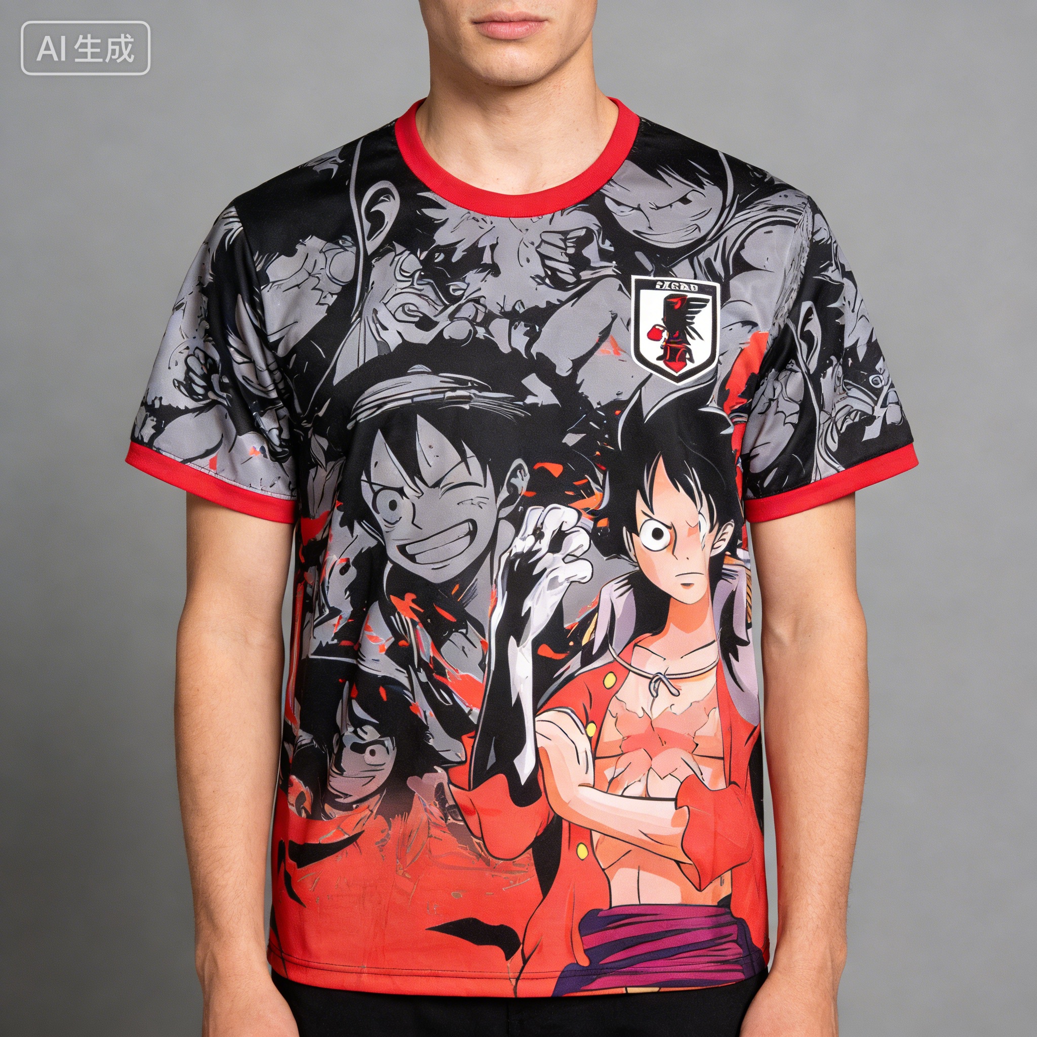 2026 Summer New One Piece T-Shirt Japan Monkey D. Luffy Premium Jersey Kid_Adults Oversized Breathable Quick Drying Sports Tops