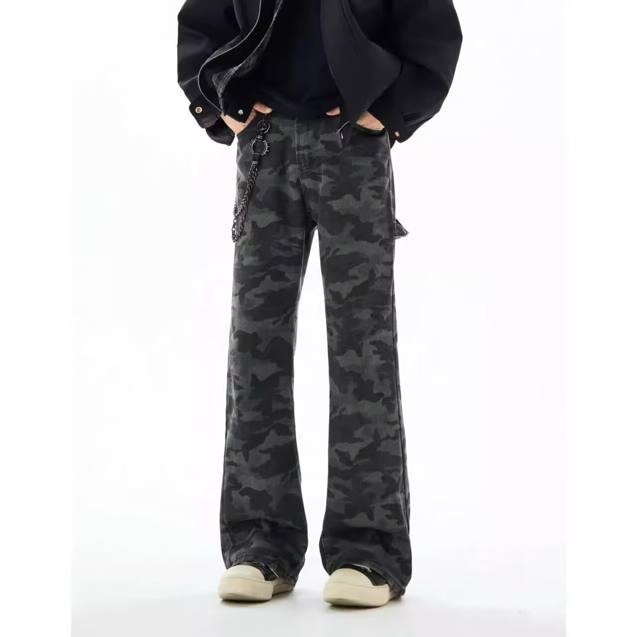 Fashionable American fashion brand cool and trendy street pants for men to wear in winter Instagram new style simple unbranded