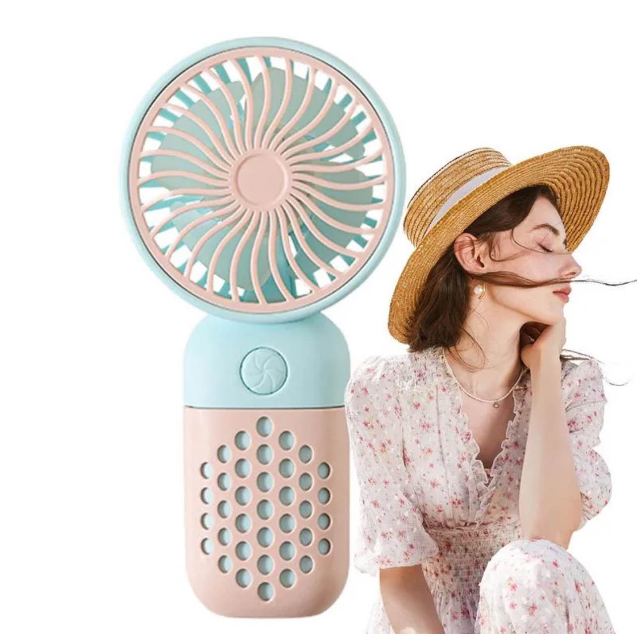 Handheld Fan Pocket Fan USB Rechargeable Adorable Portable Mini Fan For Stylish Kids Girls Women Travel Camping Outdoor
