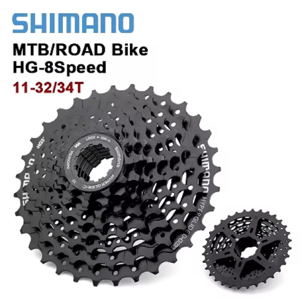 Shimano 8 Speed HG31 Flywheel Mountain Bike MTB Cassette CS-HG31-8 11-32/34T Bicycle Flywheel Folding MTB Bike Parts HG31-8