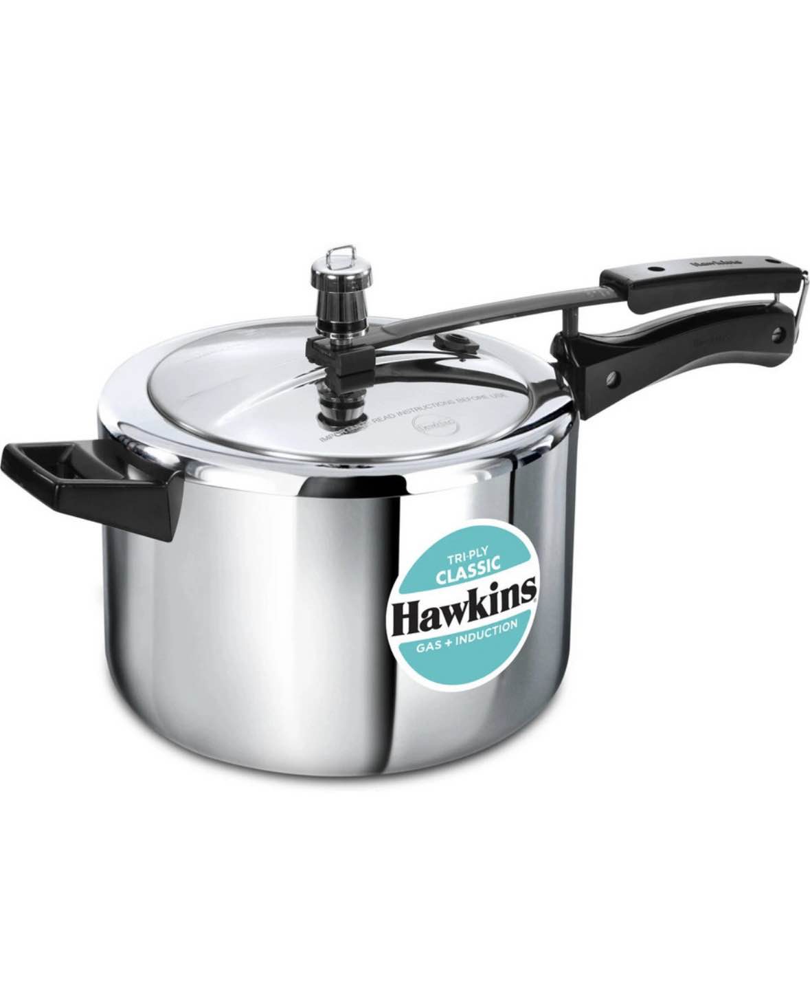 Hawkins Triply Stainless Steel Classic Pressure Cooker (SSTCL50) 5 L Induction Bottom Pressure Cooker (Triply)