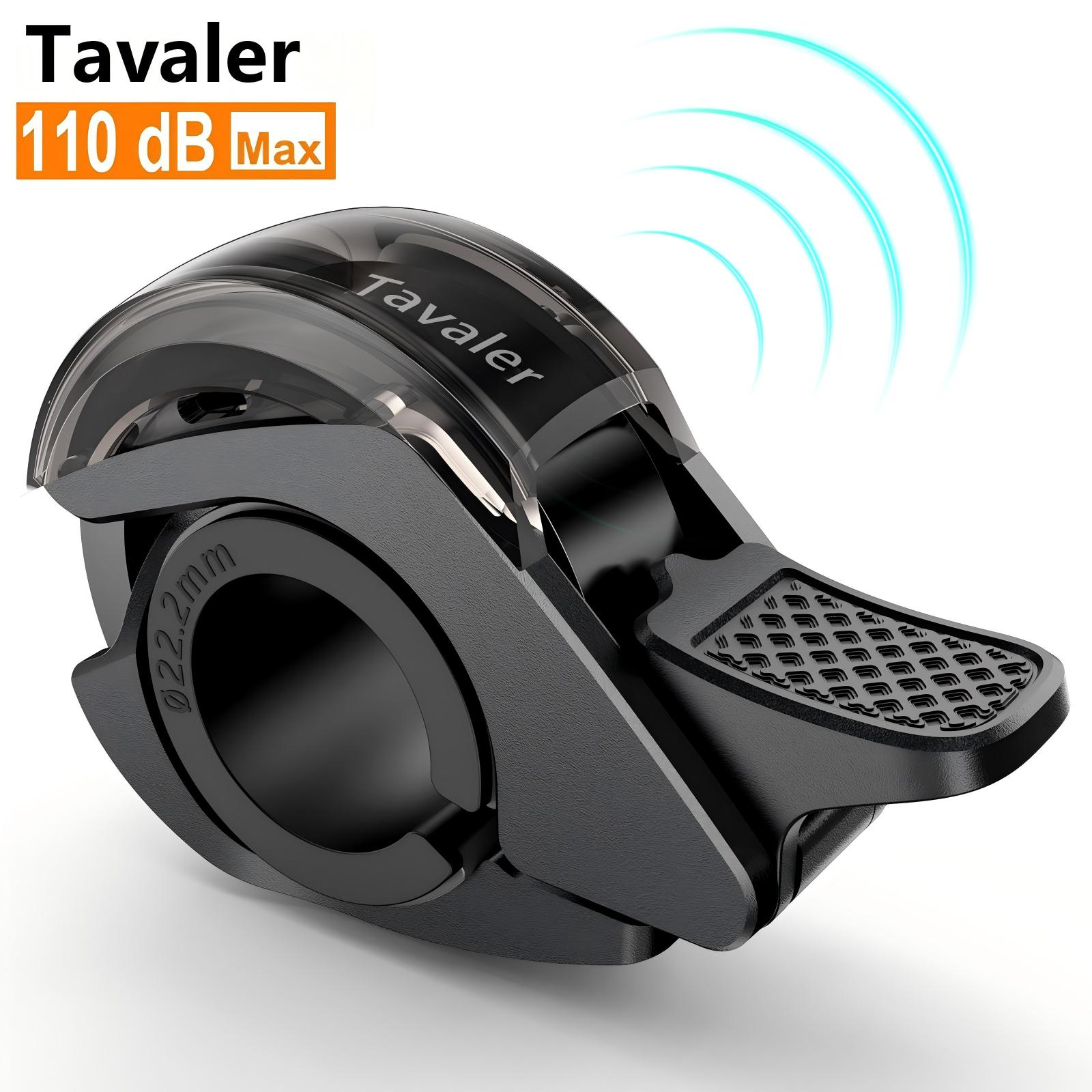 Tavaler New Upgrade Bicycle Bell 110dB Max Crisp PC Waterproof Anti-Slip Textured Safety Road Scooter MTB Outdoor Bike Accessory