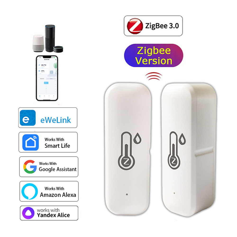 Zigbee Temperature Humidity Sensor Smart Home Indoor Hygrometer Thermometer App Remote Monitor With Smart Life