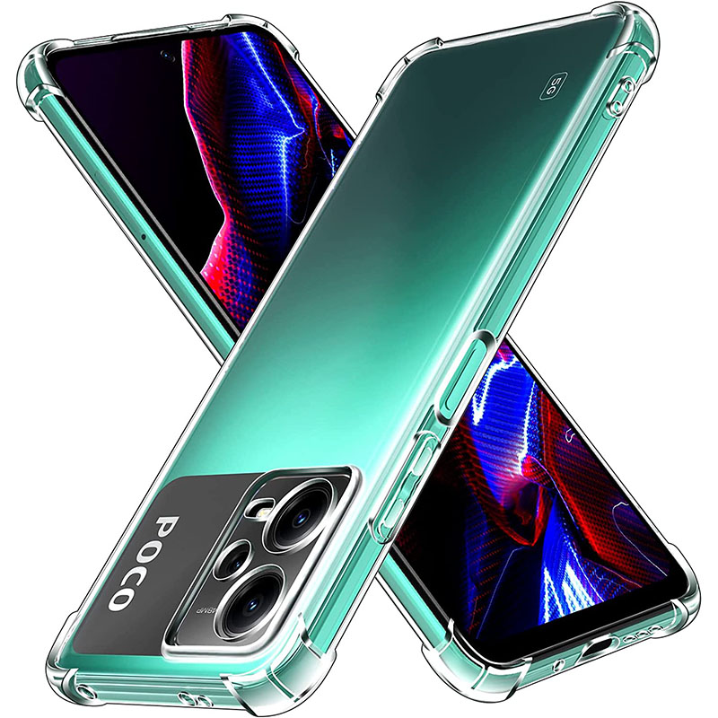 Phone Case For POCO C75 C65 C71 X7 X6 M6 F6 F5 F7 Pro X5 X3 F3 F4 GT Cases Ultra Thin Transparent Shockproof TPU Soft Back Cover