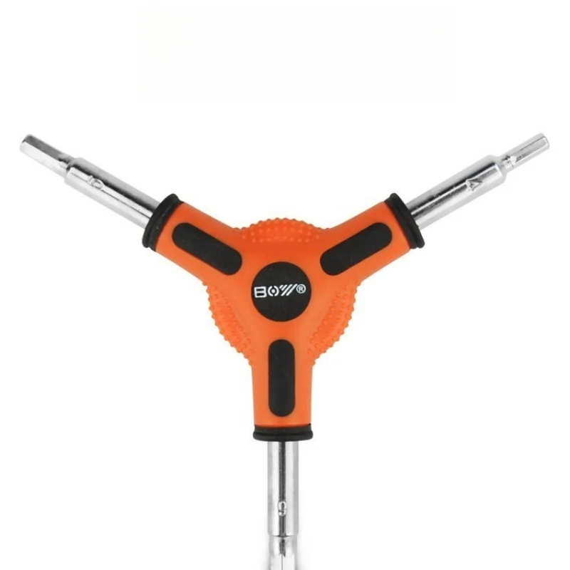 BOY Bicycle Tool Y-shaped Hexagon Socket Tool 4/5/6mm Mountain Bike Repair Hex Wrench Bicycle
