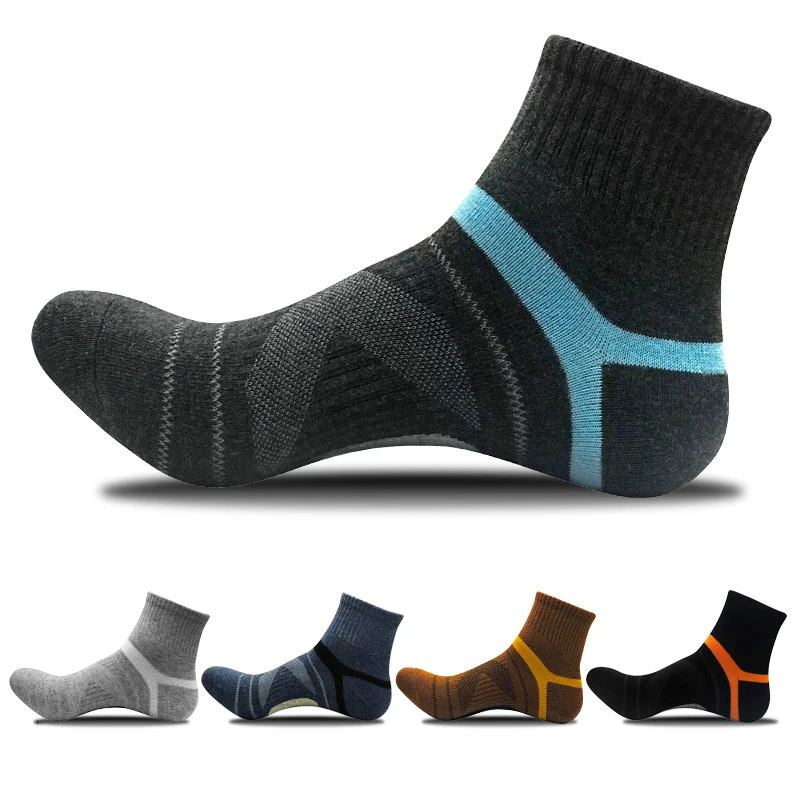 2026 Short Socks Men Men Compression Socks Men Merino Wool Black Ankle Cotton Socks Basketball Men's Socks Brown erkek ayakkabi