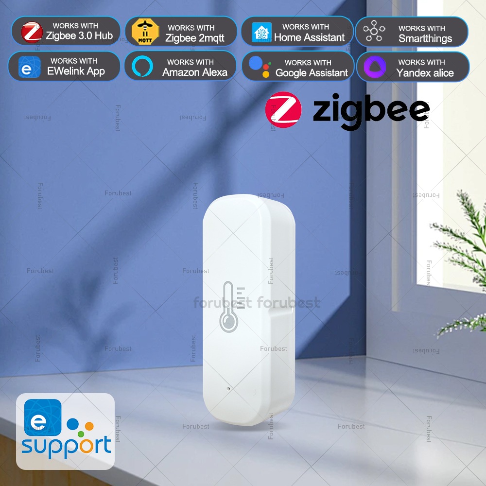 Zigbee 3.0 Temperature Humidity Sensor APP Remote Control Thermometer via Ewelink For Smart Home Work With Yandex Alexa