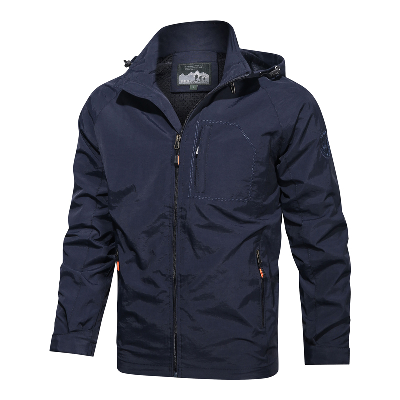 Camping Hiking Jacket Men Spring Autumn Outdoor Sports Breathable Coats Climbing Trekking Windbreaker Travel Waterproof Jacket Bles Online DZ-35A-13