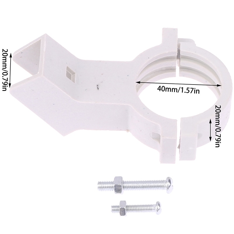 1pc High-frequency Head Clamp High Quality Thickened KU High-frequency Head Bracket Clip Fixed White Clinker With Screw Durable