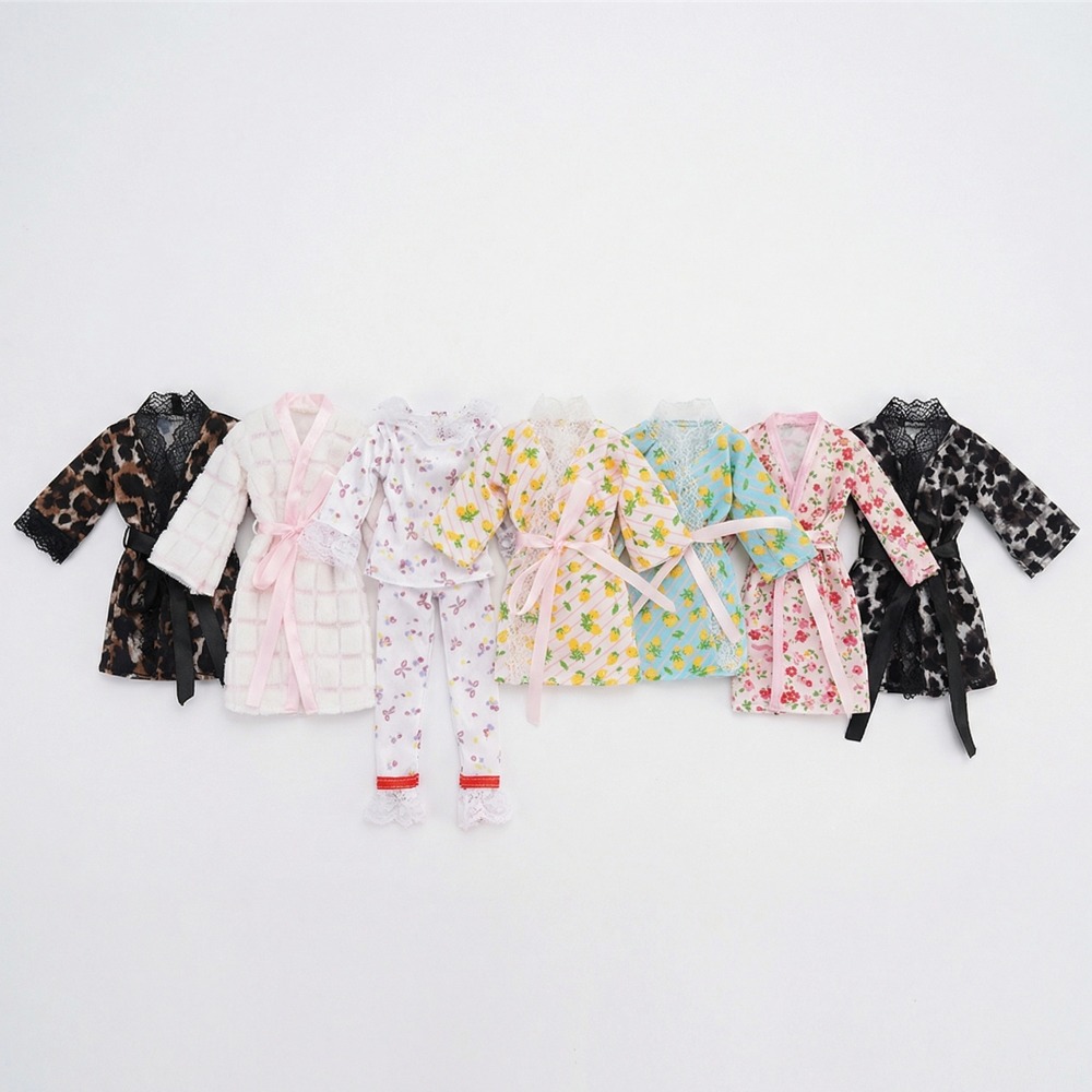 New Style Suitable For 30cm Doll Clothing Accessories Set, Casual Home Doll Sleeping Robe Base Coat Set, Children's