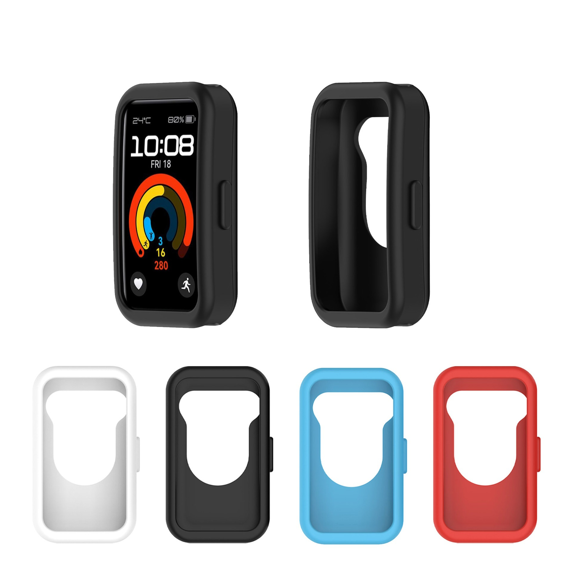 Silicone Protective Case Suit for Watch Band 8/9/10 TPU Semi-packed Skeleton Silicone Protective Case