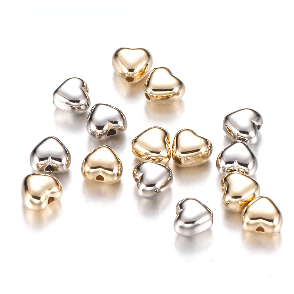 100Pcs Rone Spacer Beads 6mm 7.5mm Gold Silver Plated Czech Crystal Rhinestone for Jewelry Making Loose Beads for Bracelets