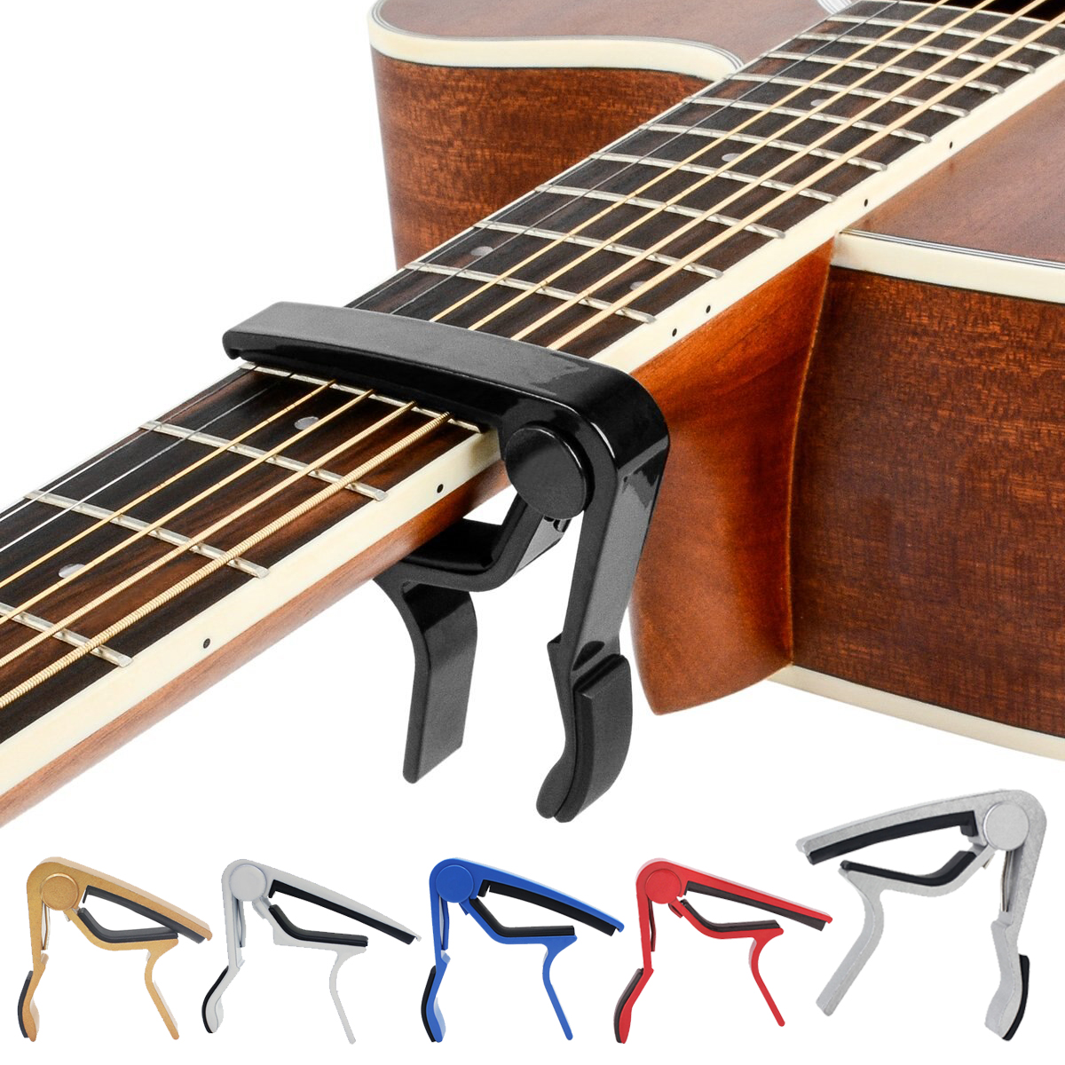 Miwayer High Quality Aluminium Alloy Guitar Capo for 6 String Guitar Alloy Metal Universal Multifunction Capo