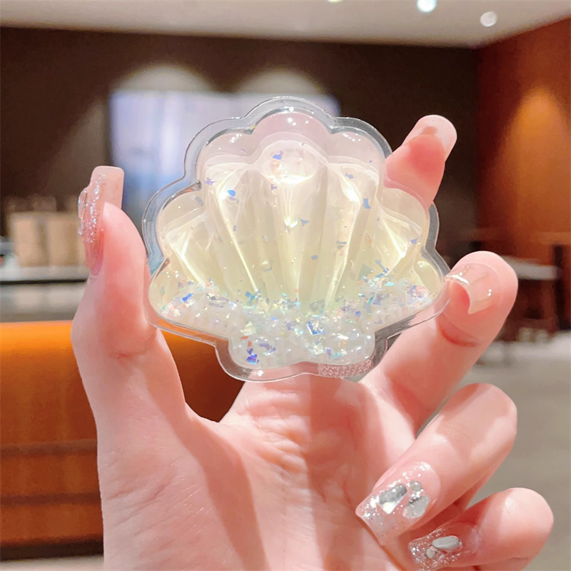 Cute 3D Quicksand Bead for IPhone Mobile Phone Stands Bracket Ring Expanding Holder Finger Base Phone Luxur Kickstand