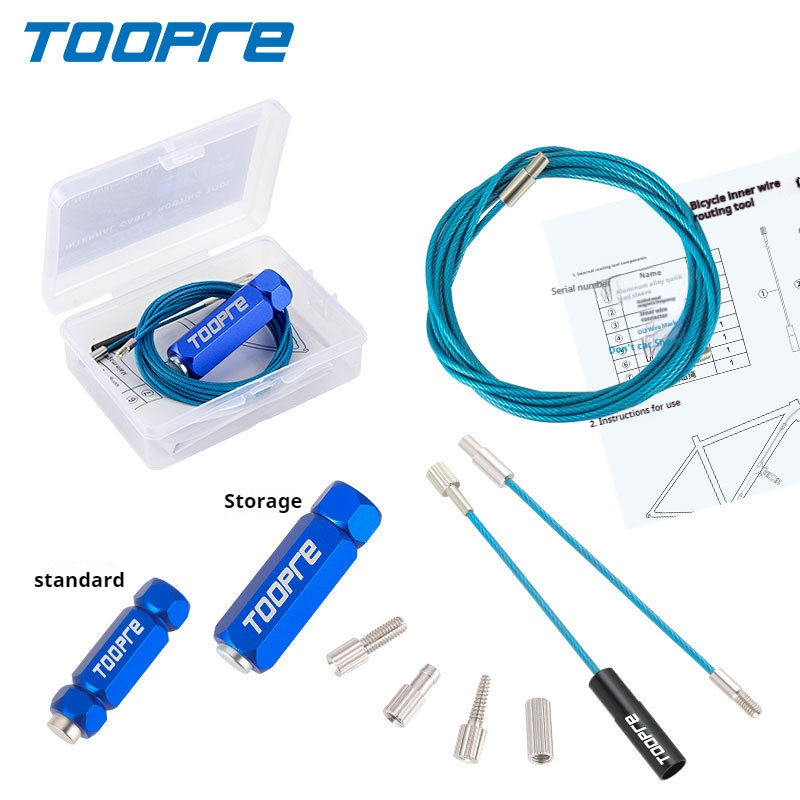 TOOPRE Mountain Road Bicycle Carbon Fiber Frame Threading Repair Tool Wire Tube Magnet Lead Threading Device