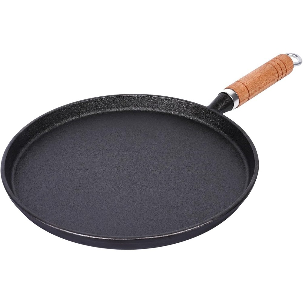 1Pcs Cast Iron Frying Pan Uncoated Non-stick Egg Pancake Pan Crepe Maker Steak Frying Pot Gas Induction Cooker Kitchen Cookware