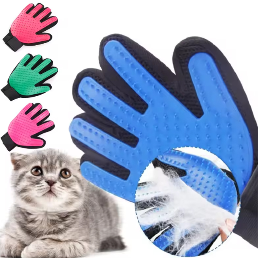 1pc/1 Pair Cat gloves Remove floating hair brush cat and dog hair Breathable gloves Available in multiple colors One Pair Set