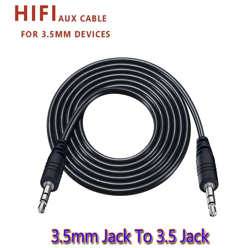 3.5mm to 3.5mm AUX Audio Cable 3.5mm Jack Speaker Cable for Headphones Car Redmi 5 Plus MP3 AUX Cord ja 3