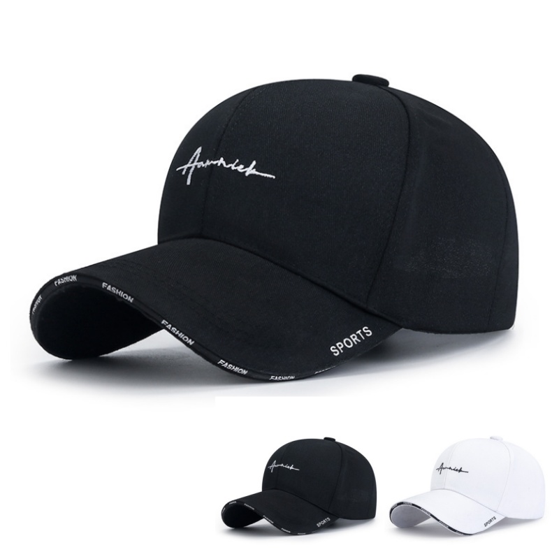 Unisex Couple Cap Embroidery Letter Printed Golf Baseball Cap An-ti UV Sunhat Summer Sports Running Cap Sunshade Trucker Visors