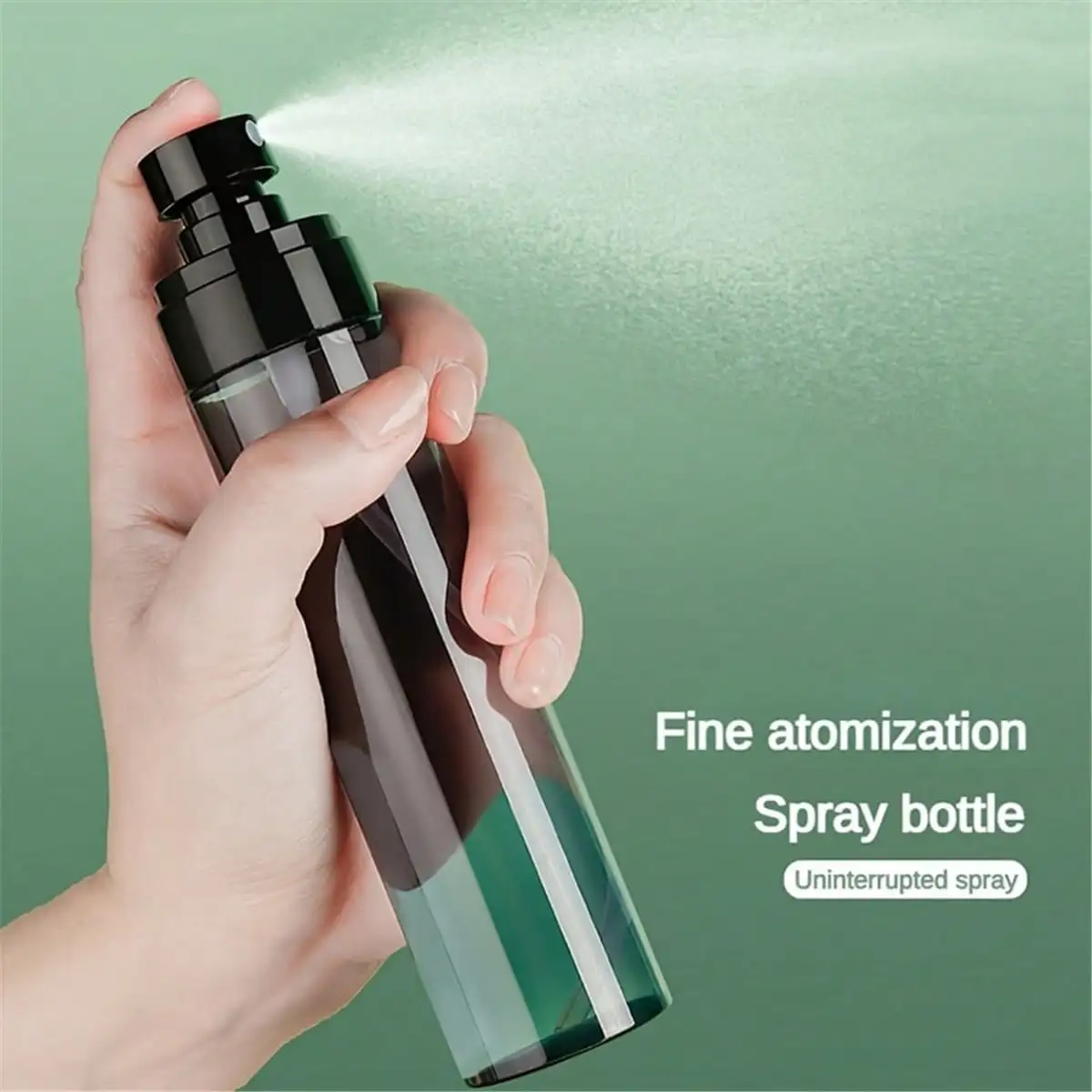 1pc Refillable Spray Bottle, Ultra-Fine Mist Continuous Water Sprayer, Portable Travel Liquid Container, Easy To Clean