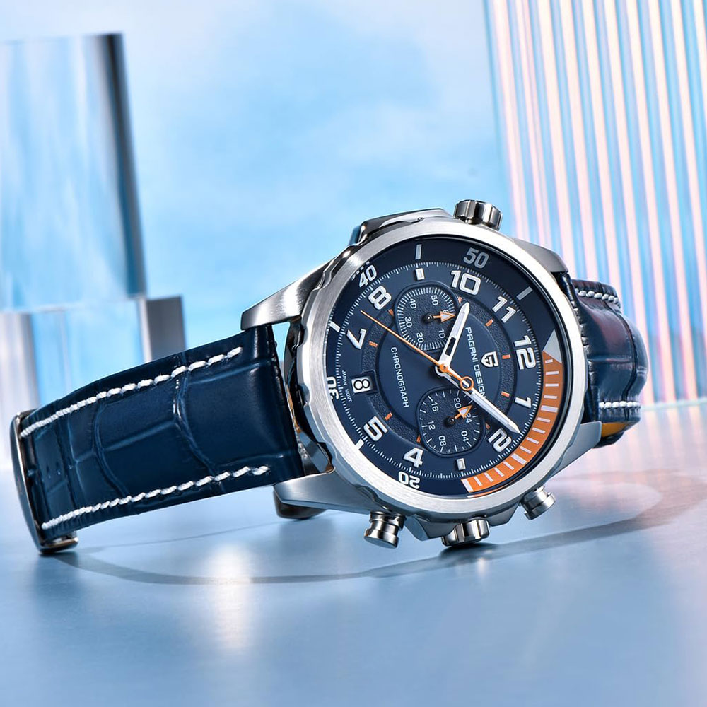 PAGANI DESIGN New 1811 Men Watch 44mm Quartz Wristwatch Multi Functional Chronograph Top Brand VK64 Waterproof Watches Man