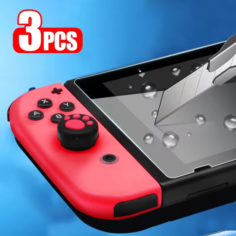 1/2/3PCS Protective Glass For Switch NS Tempered Glass Screen Protector for Switch Oled Lite NS Accessories Film