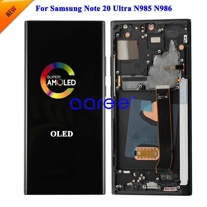 6.67' OLED LCD For Samsung Note 20 Ultra For SAMSUNG Note 20 Ultra N985 Disaplay LCD Screen Touch Digitizer Assembly