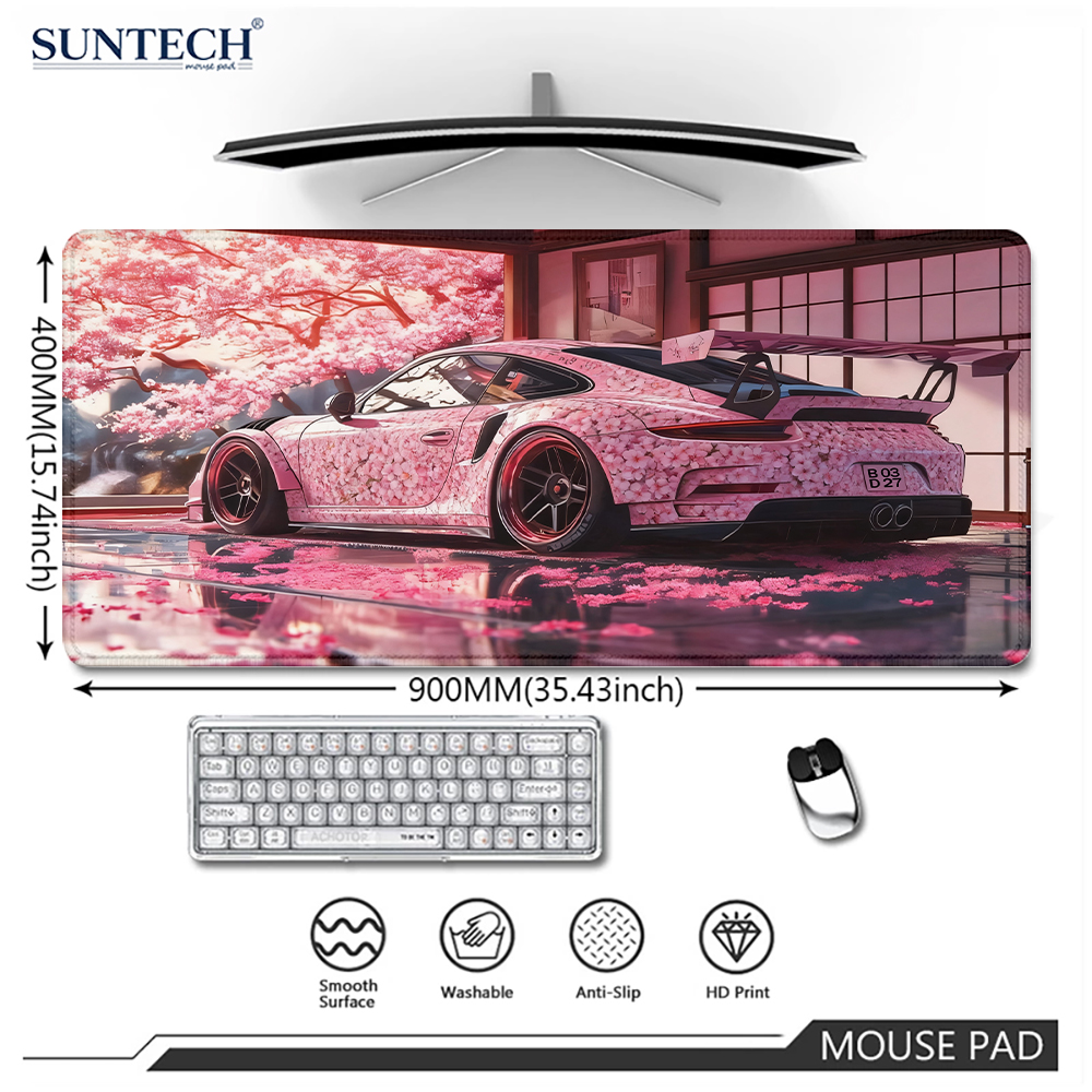 1pc Pink Mouse pad HD large Mousepad 400X900 Gaming mats PC Computer Keyboard XXL Desk mat offices interior accessories rug