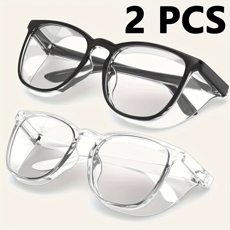 2 Pcs Durable Plastic Safety Goggles Windproof and Dustproof Enclosed Goggles Protective Goggles Are Safe