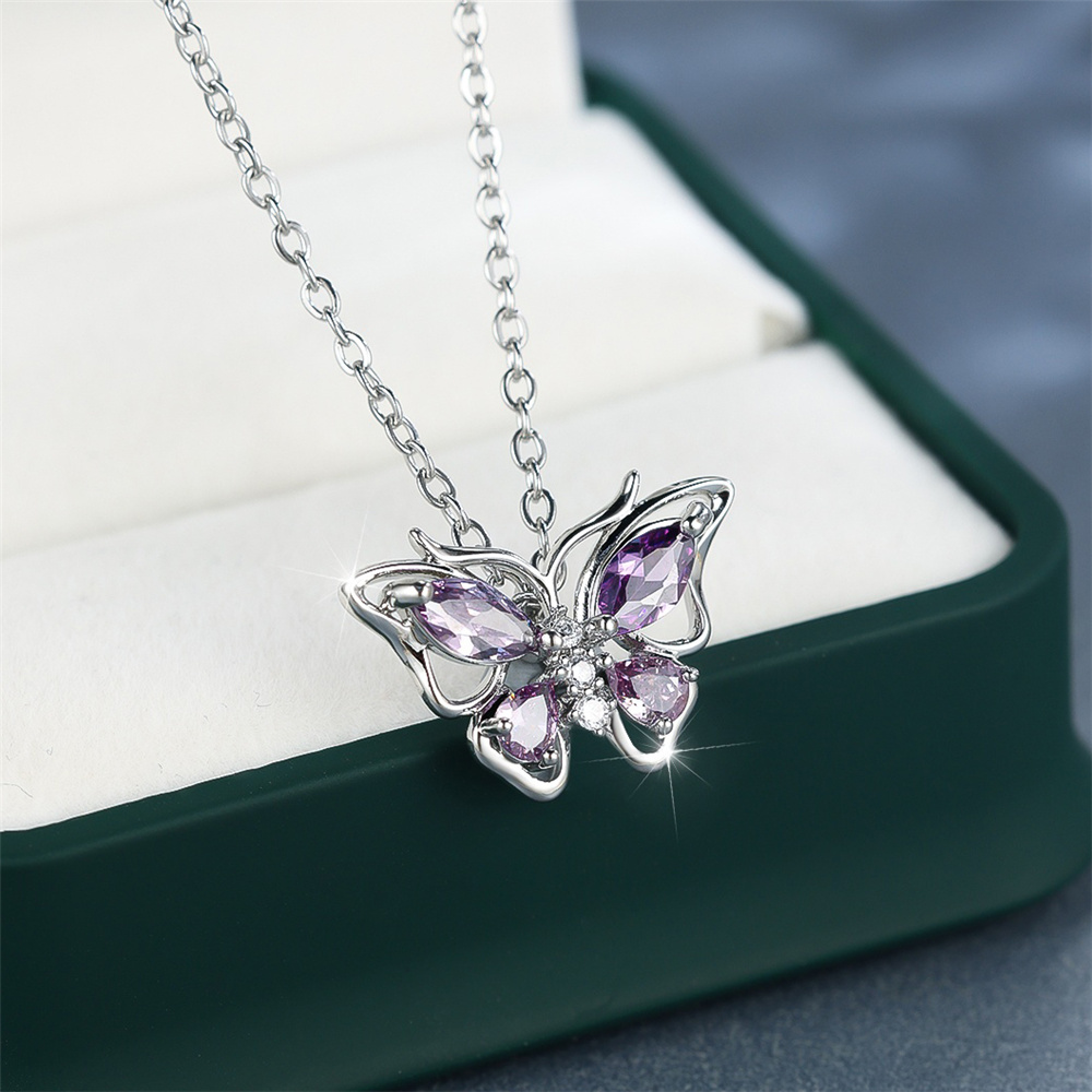 Purple Crystal White Zircon Water Drop Stone Hoop Earrings For Women Vintage Gold Color Wedding Jewelry