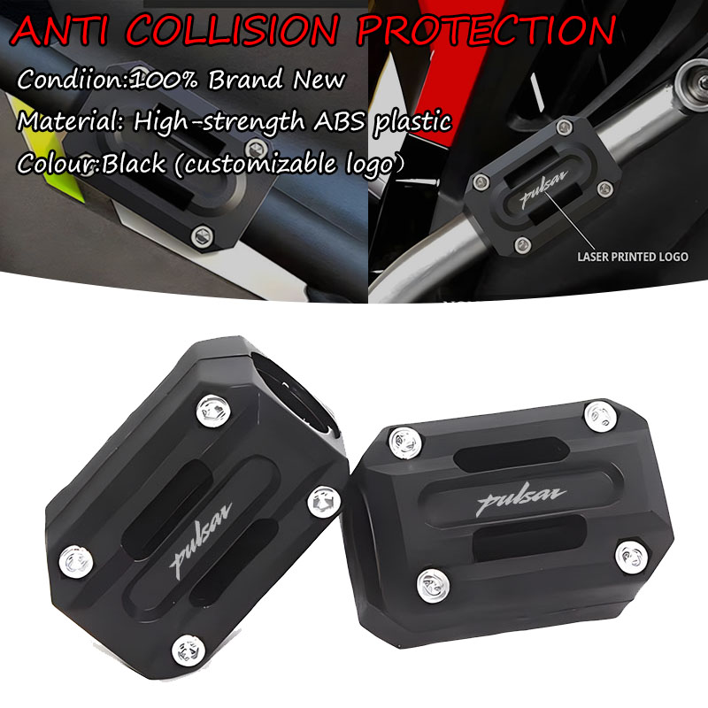 For BAJAJ Pulsar RS200 200NS NS 200 NS150 NS160 125 135 150 180 Motorcycle Crash Bars Engine Bumper Protective Block 22MM-28MM ja 3