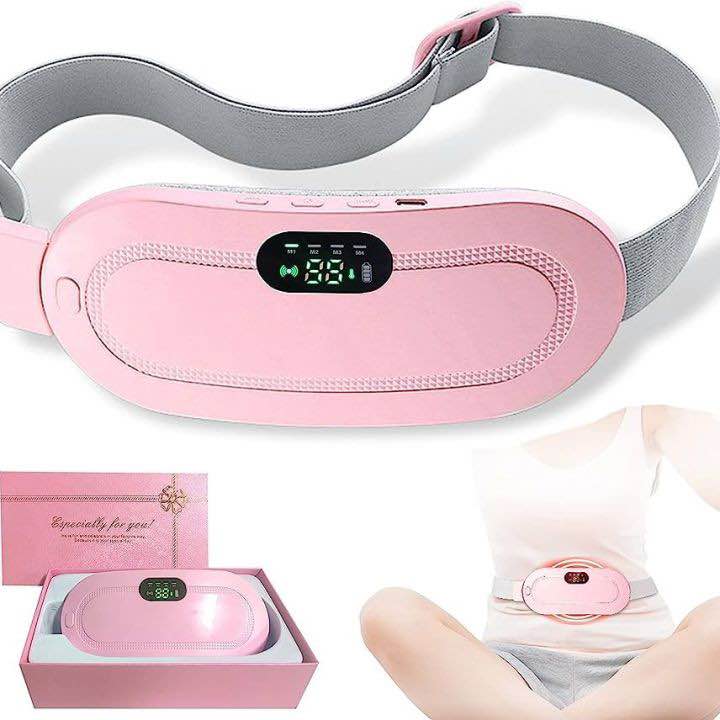 MoonCare-Rechargeable Menstrual Heating Belt | Electric Waist & Abdomen Heating Pad | Period Pain Relief Belt | 3 Heat Levels | Portable USB Charging