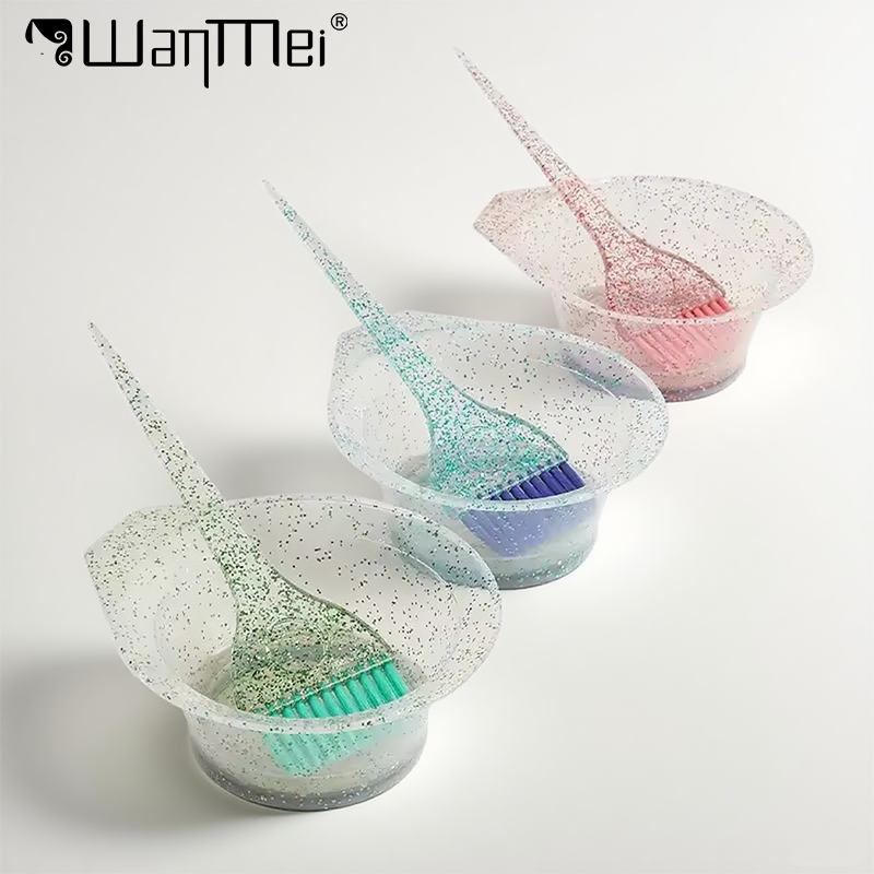 2pcs Professional Hair Dyeing Set Hair Coloring Brush Bowl Bleaching DIY Salon Home Hair Beauty Styling Tools Kit