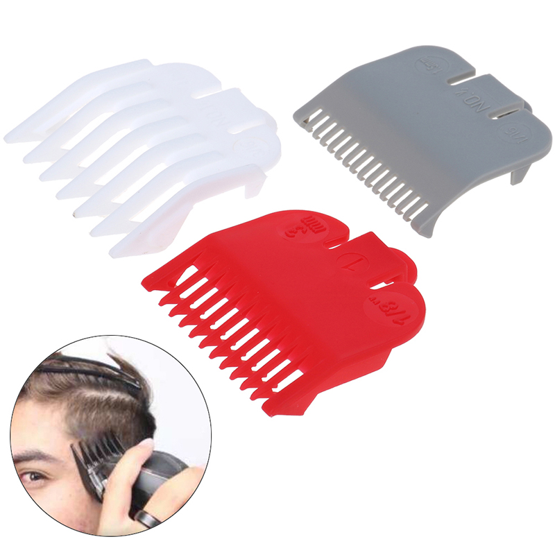 2Pcs Universal Cut Clipper Limit Comb Guide Attachment Size Barber Replacement