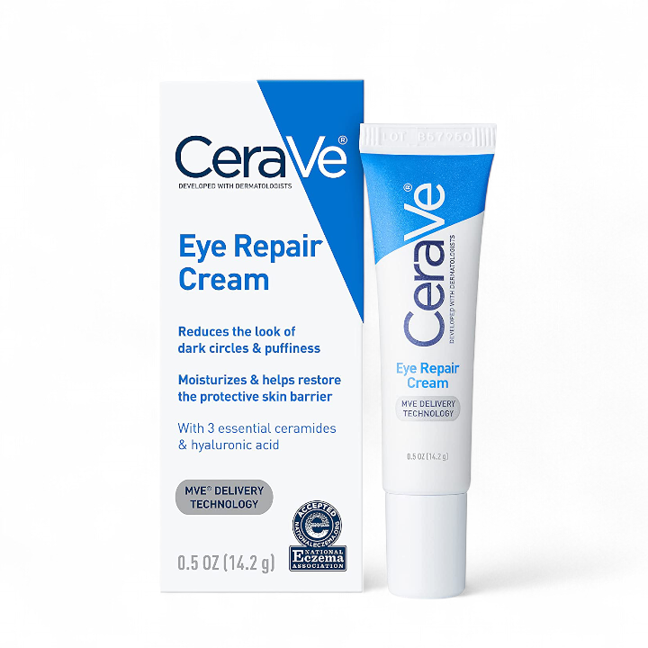 CeraVе Eye Repair Cream 14.2g (0.5oz) - Eye Cream for Dark Circles & Puffiness with Hyaluronic Acid & Ceramides