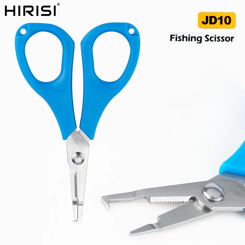Hirisi Fishing Braid Line Scissor Stainless Steel Scissors Cut Pe Braid Line Carp Fishing Accessories JD10
