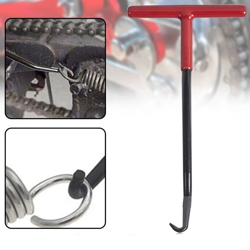 Universal Motorcycle Exhaust Spring Hook T Handle Exhaust Pipe Spring Wrench Puller Cotter Pin Removal Tool Installer Hooks