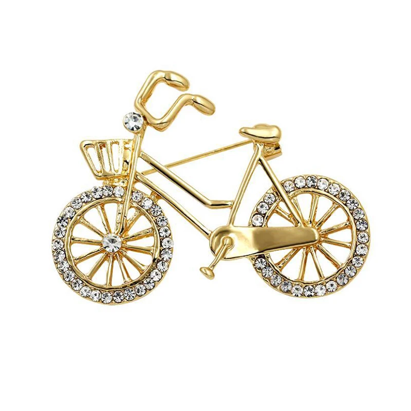 Fashion Bicycle Shape Brooch Men Women Leisure Cycling Sports Cyclists Badges Sports Lapel Pins Biking Jewelry Biker